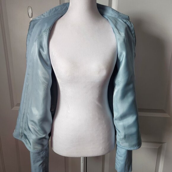 Vintage Women's Nine West Light Blue Jacket Size 12 - Picture 3 of 8